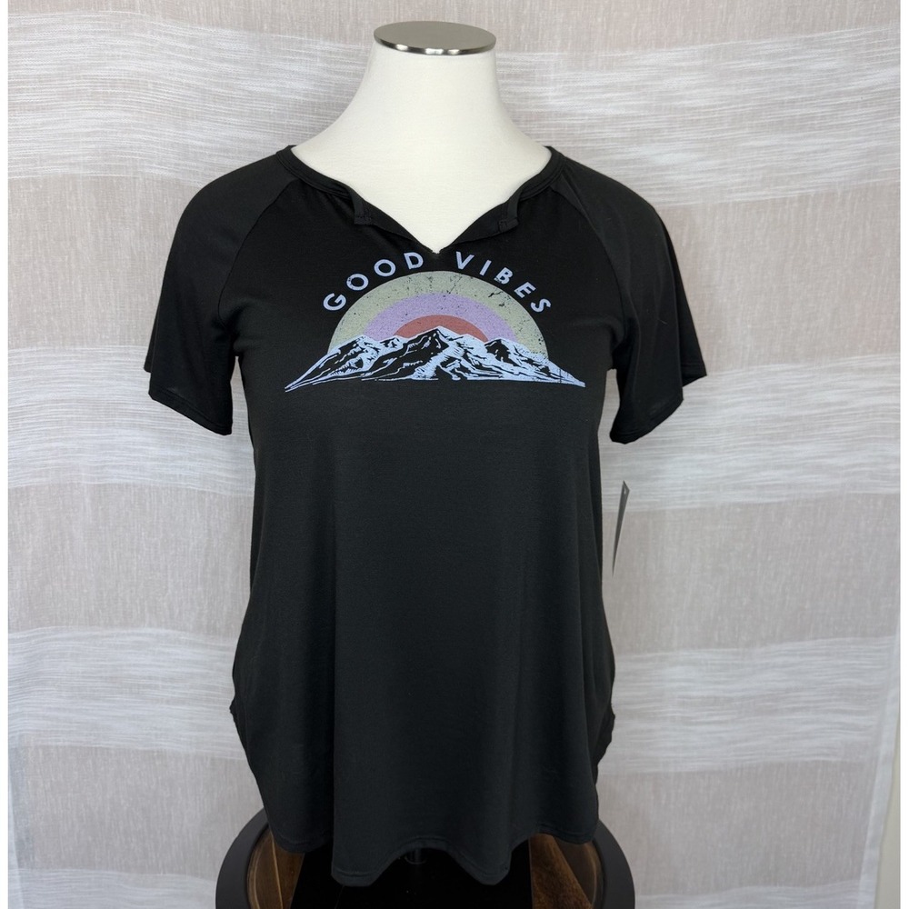 Hiatus‎ Stitch Fix Analis Graphic T-Shirt Sz 2X Good Vibes Women's Tee  NEW